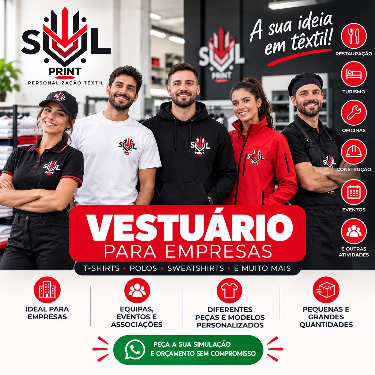 Vestuário para empresas